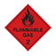 Dangerous Goods Labels - Flammable Gas 2 50x50